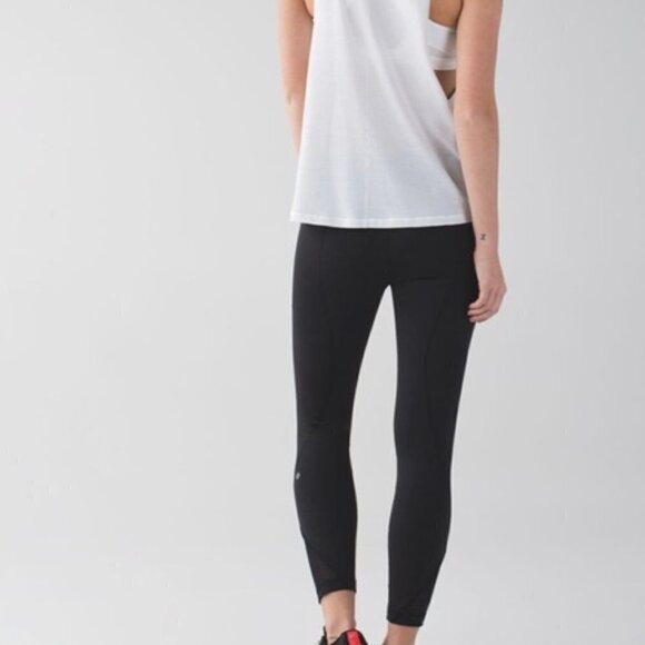 Lululemon Inspire Tight II Mesh Black Size 6 - Picture 5 of 15